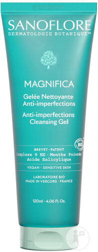 Sanoflore Gelée Magnifica Nettoyant Anti-Imperfections Bio Peaux Sensibles Tube 120ml