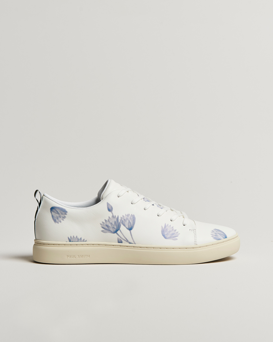 PS Paul Smith Lee Flower Print leather Sneaker White