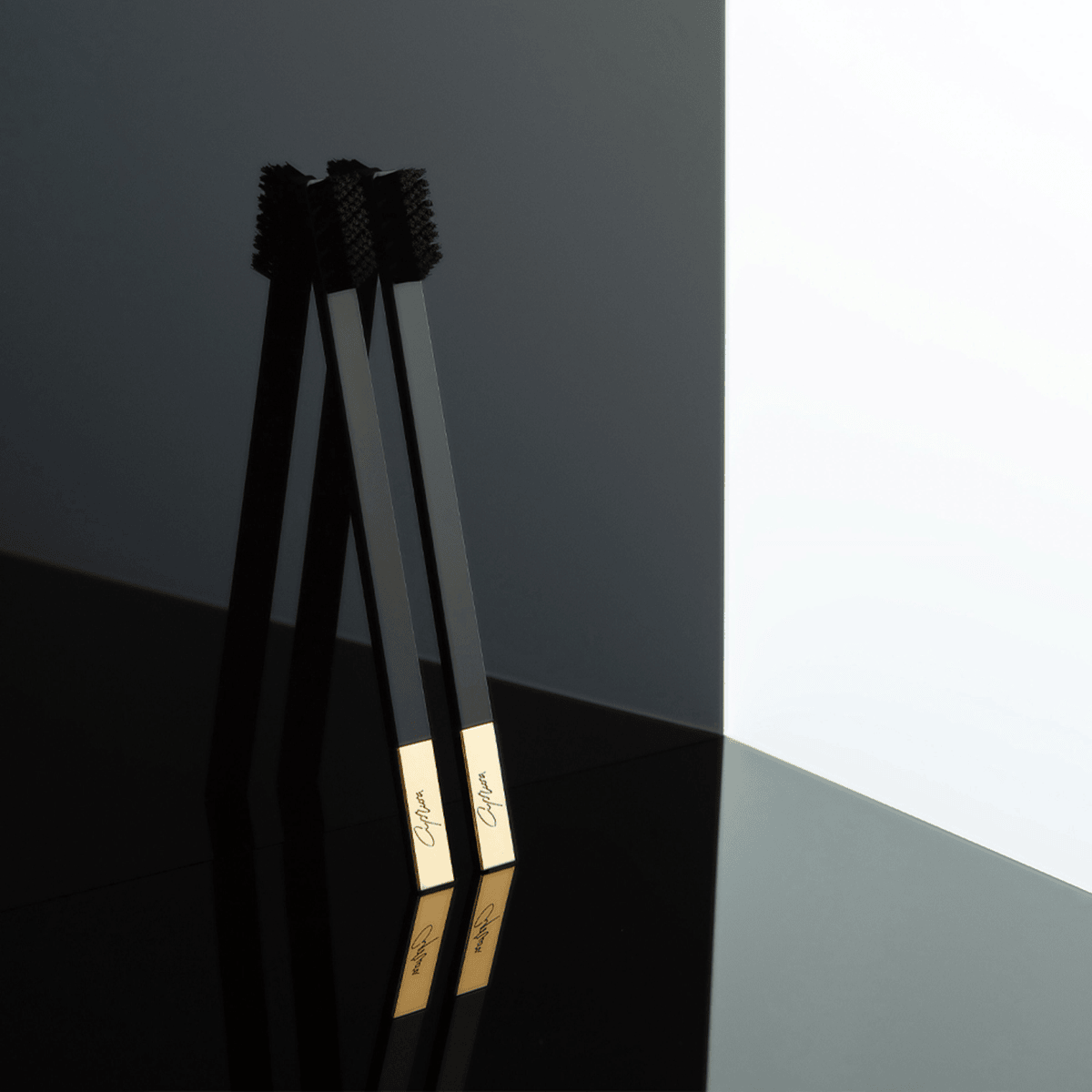 Soft Toothbrush Black Gold