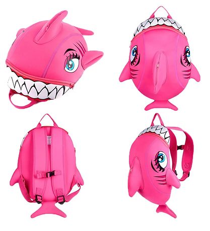 Crazy Safety Kindergartentasche - Shark - Pink