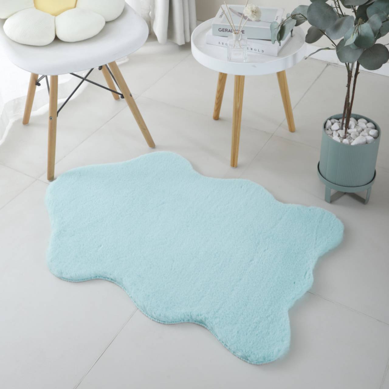 Teppich, Super Weich, Kunstfell, Flauschig, Waschbarer Kinderzimmer, Babyzimmer