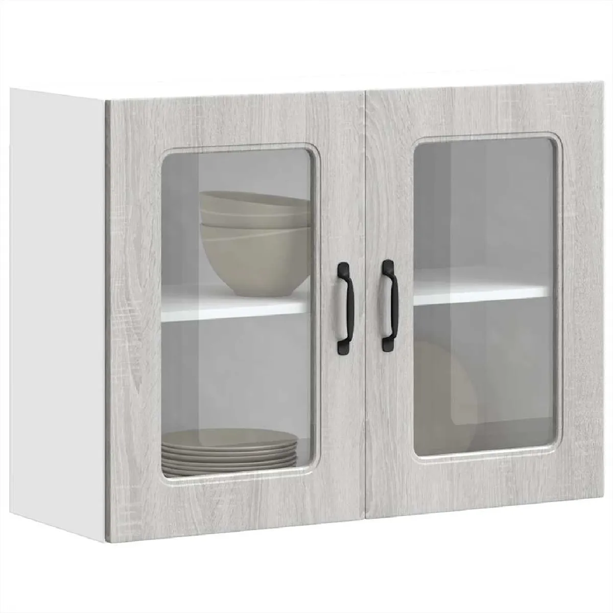 vidaXL Armoire murale cuisine Kalmar Sonoma Gris
