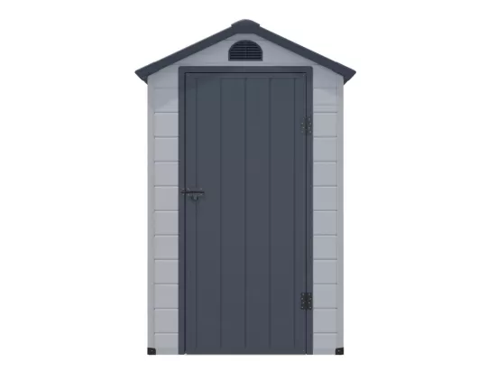 Abri de jardin en résine gris 1,39 m² CESIO