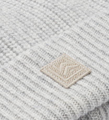 Liewood Hue - Strik - Beanie - Light Grey Melange
