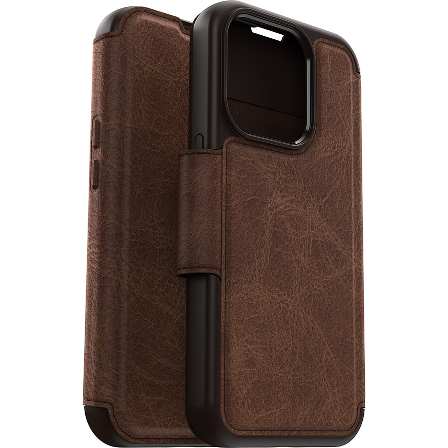 Otterbox Coque Strada Series Folio MagSafe Marron - iPhone 15 Pro