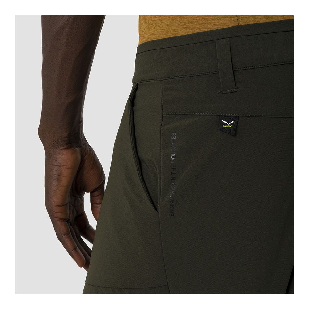 Salewa PUEZ DURASTRETCH - Pantalon Homme dark olive