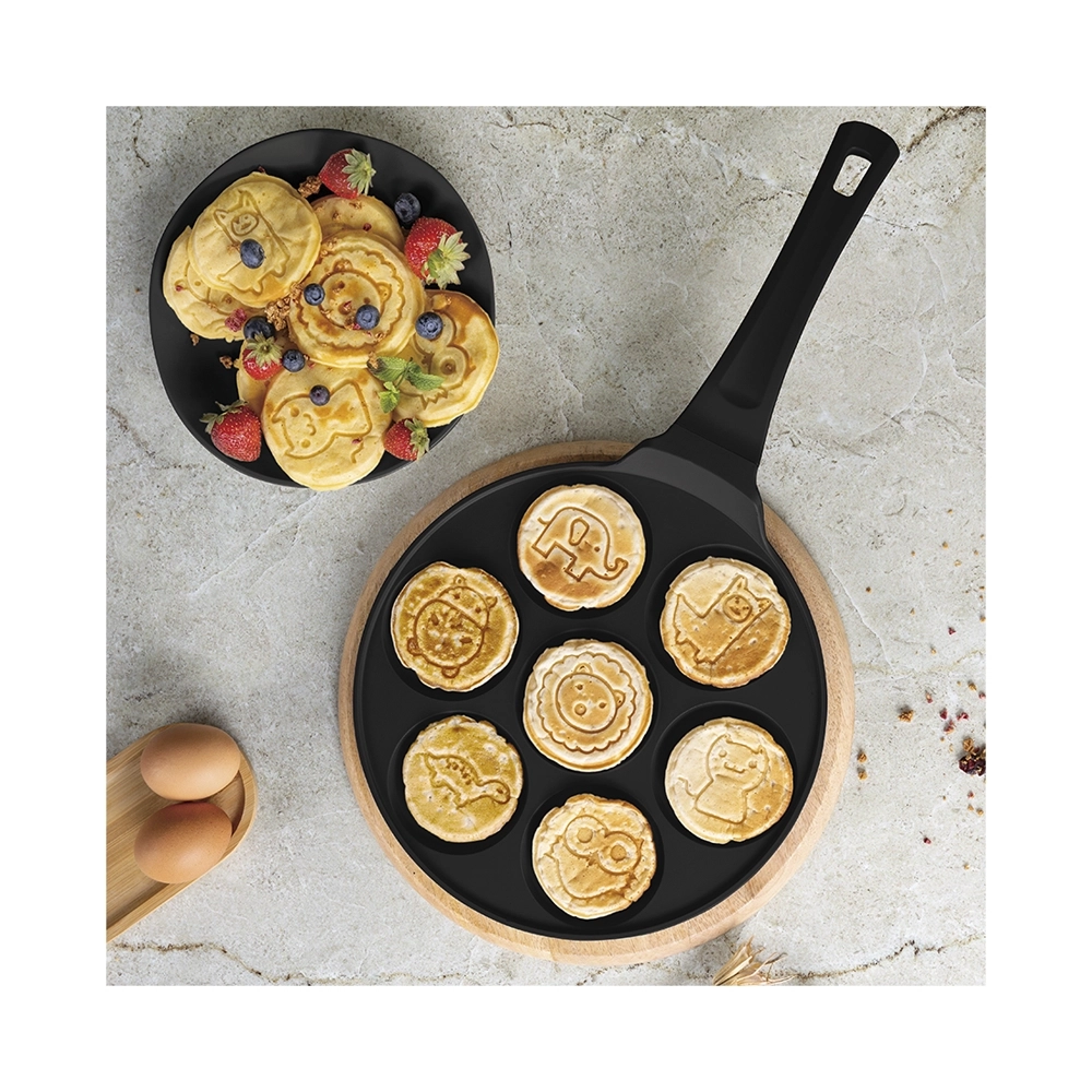 Berlinger Haus Tiere Pancake Bratpfanne Ø26cm für 7 Stk. Black Rose Collection