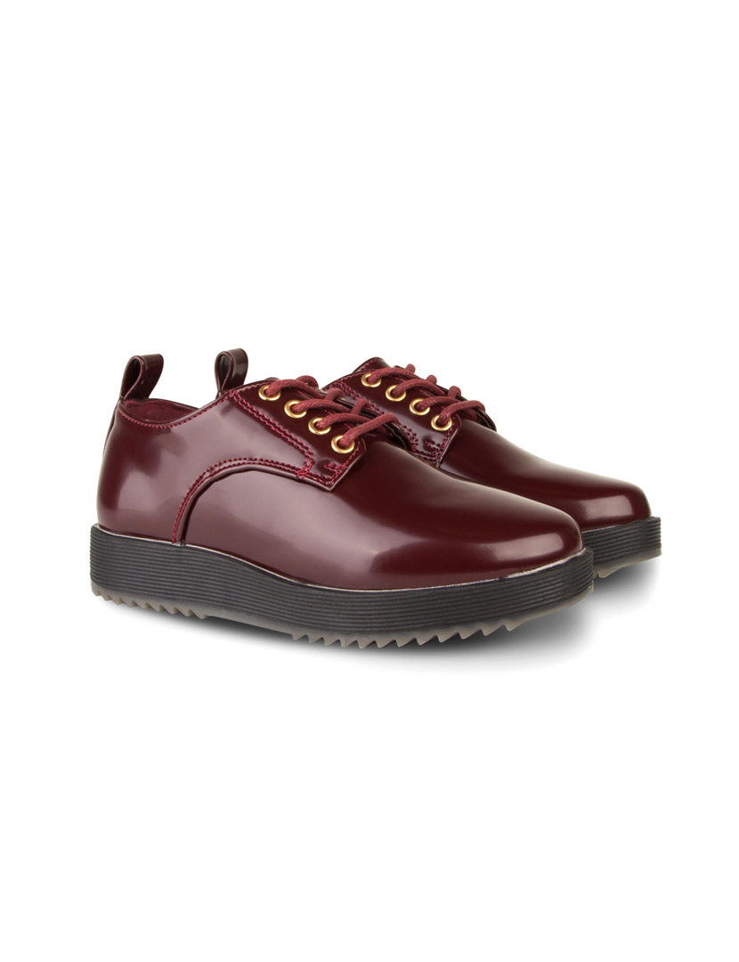 Red Girl's Blucher Shoe