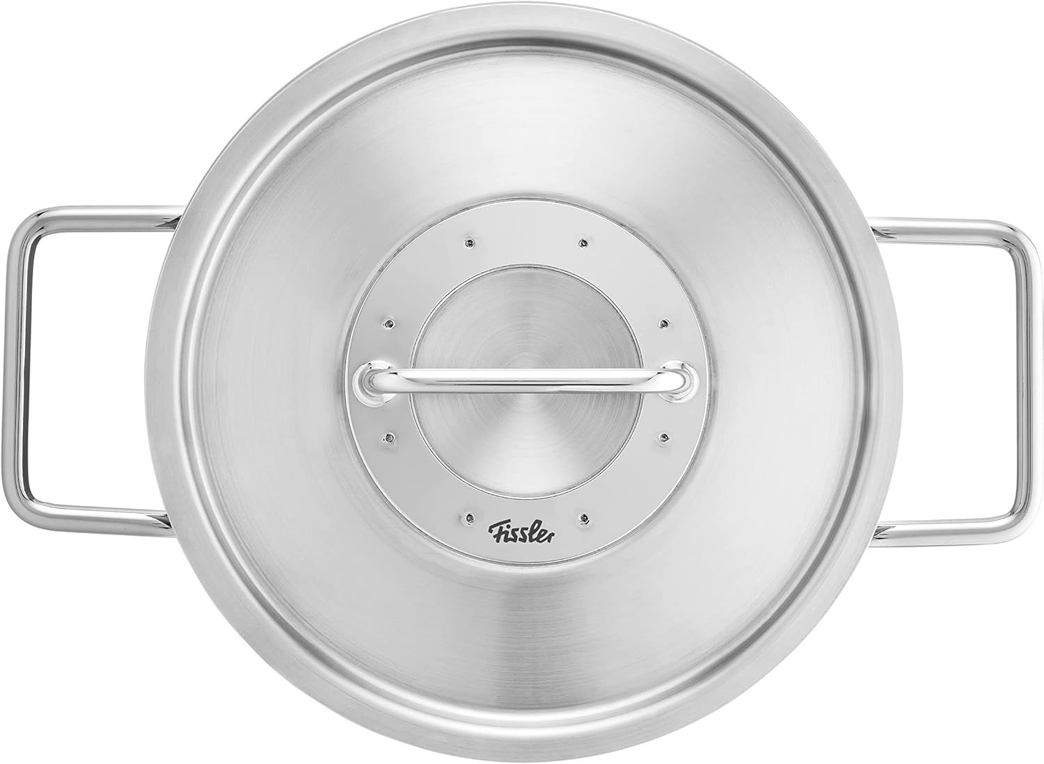 Fissler Pure Collection/Edelstahl-Kochtopfset, 4-teilig, Töpfe mit Metall-Deckel (3 Kochtöpfe,1 Bratentopf) - Induktion