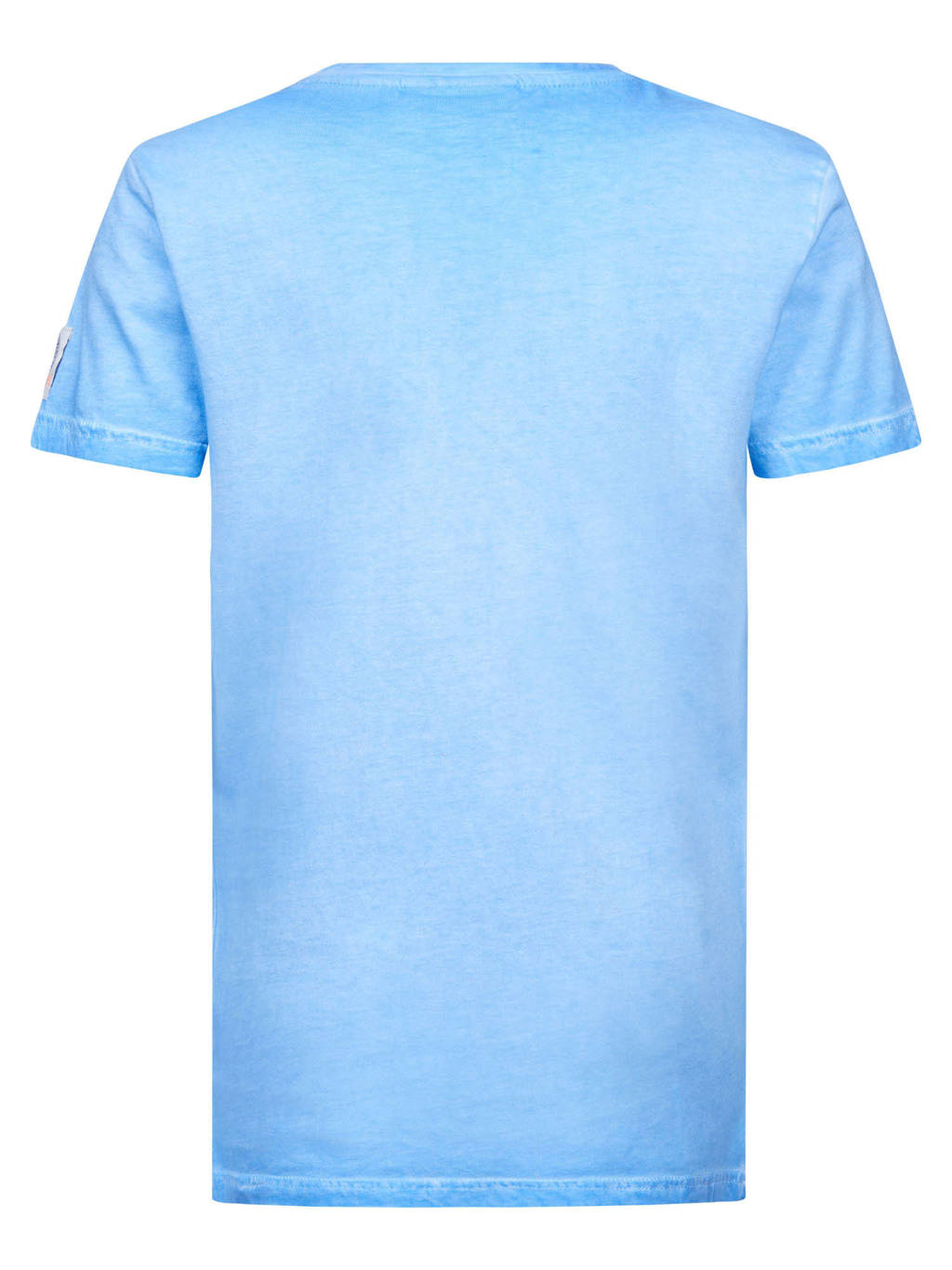 Petrol Industries T-shirt met printopdruk lichtblauw