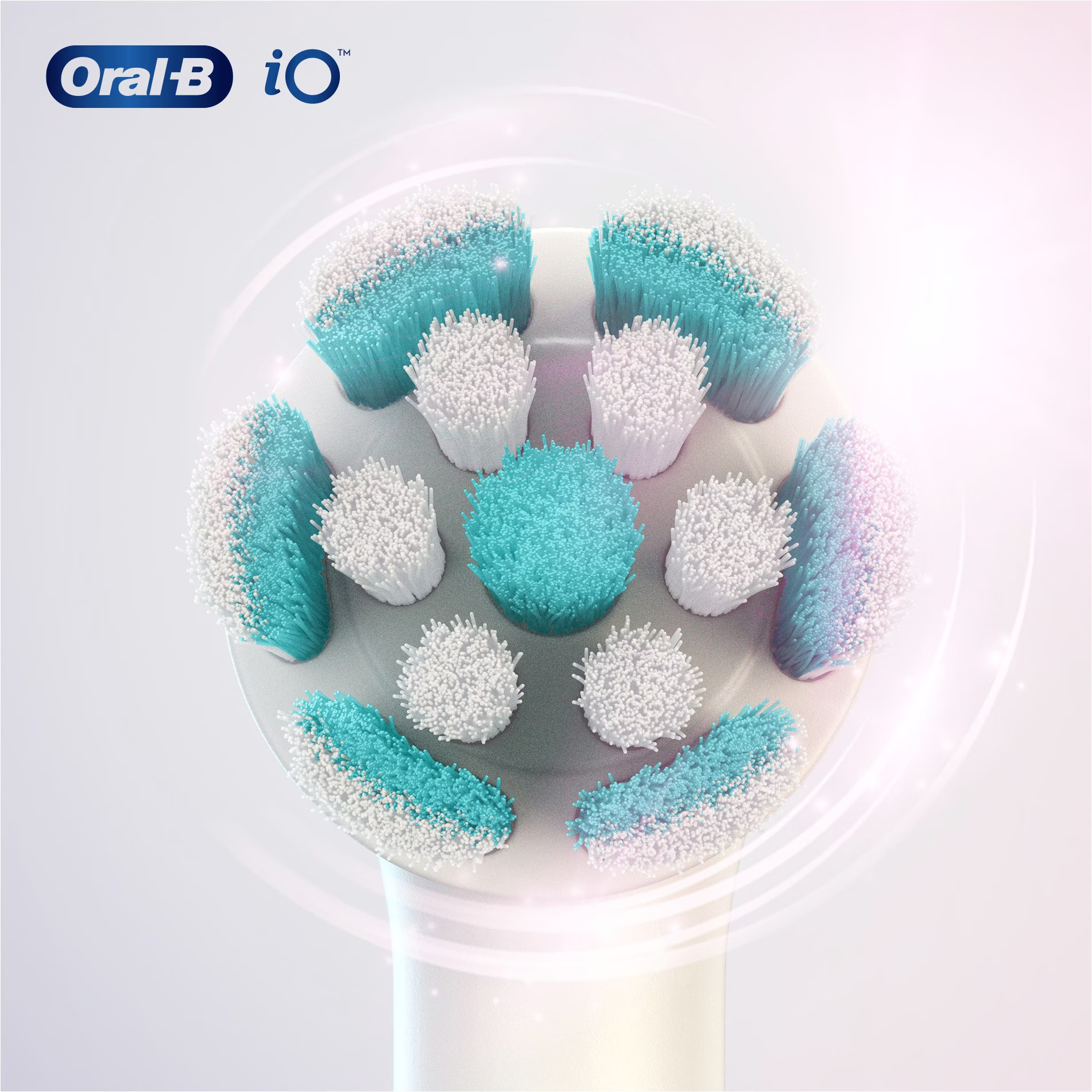Oral-B - (2er Set) Sanfte Reinigung Ersatz Zahnbürstenkopf für Oral-B iO Elektrische Zahnbürsten - Weiss