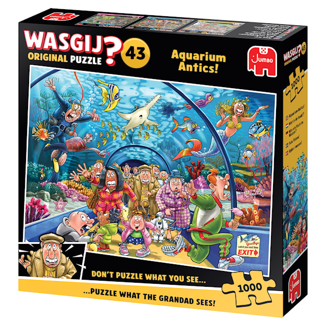 Wasgij Original 43 Puslespill Akvariumspådom! Puslespill 1000 brikker
