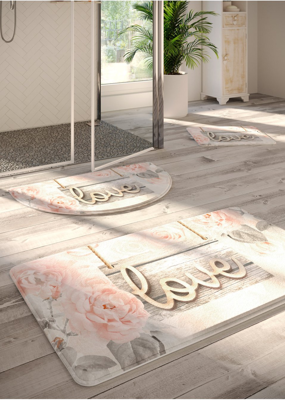 Tapis de salle de bain à mémoire de forme