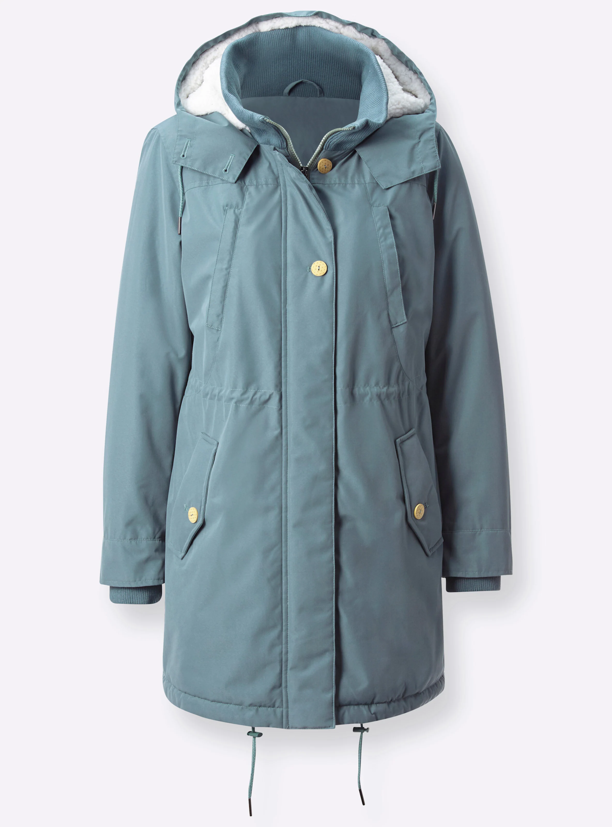 Parka in wintertürkis