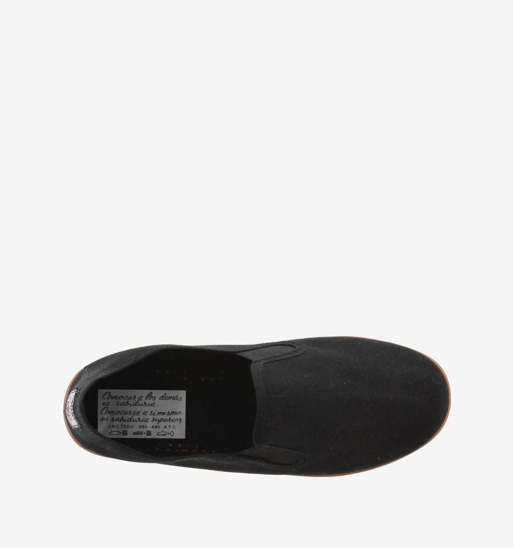 GONG-FU COTON BIOLOGIQUE Baskets kung fu en toile unisexe NEGRO