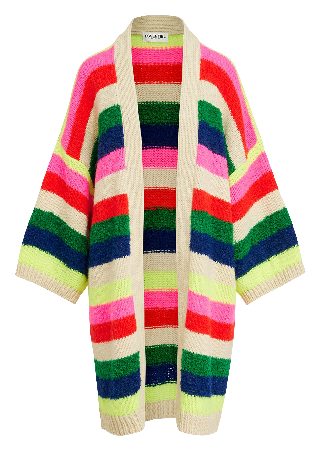 GABILO - Cardigan oversize à rayures | Multicolore