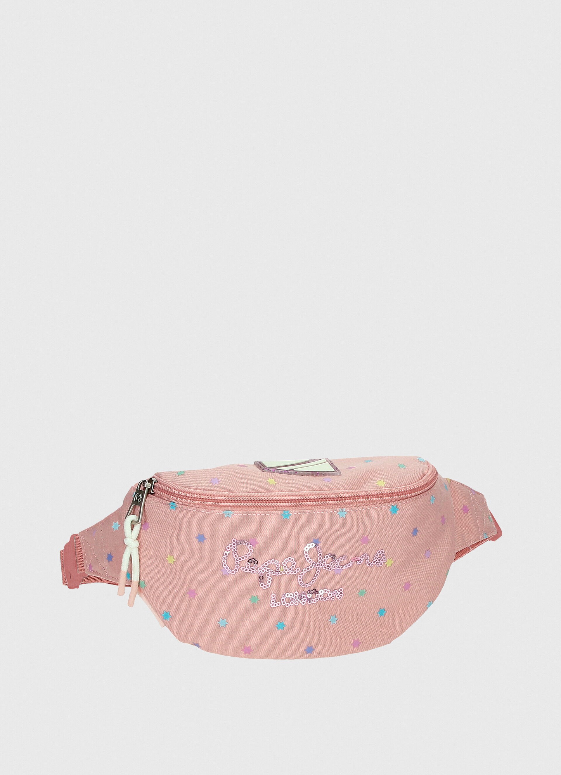 Pochete infantil com estampa de estrelas - rosa claro, tamanho único