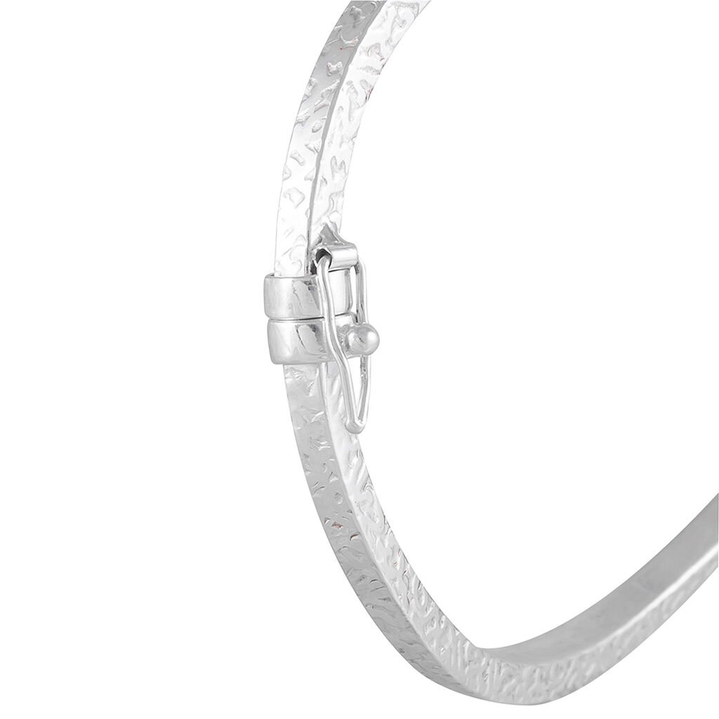 Bracelet Jonc Safietouae Argent Blanc