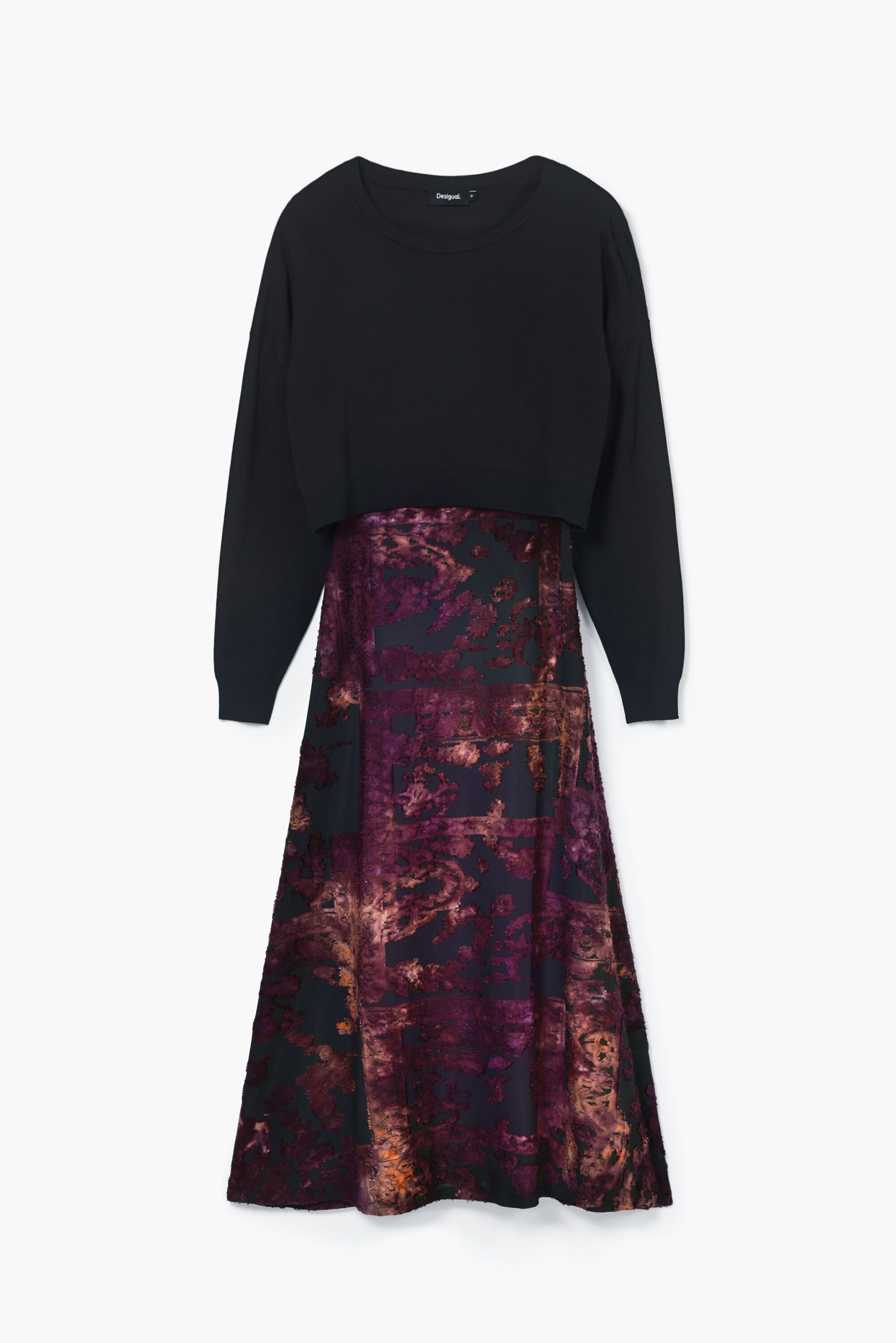 Vestido midi 2 em 1