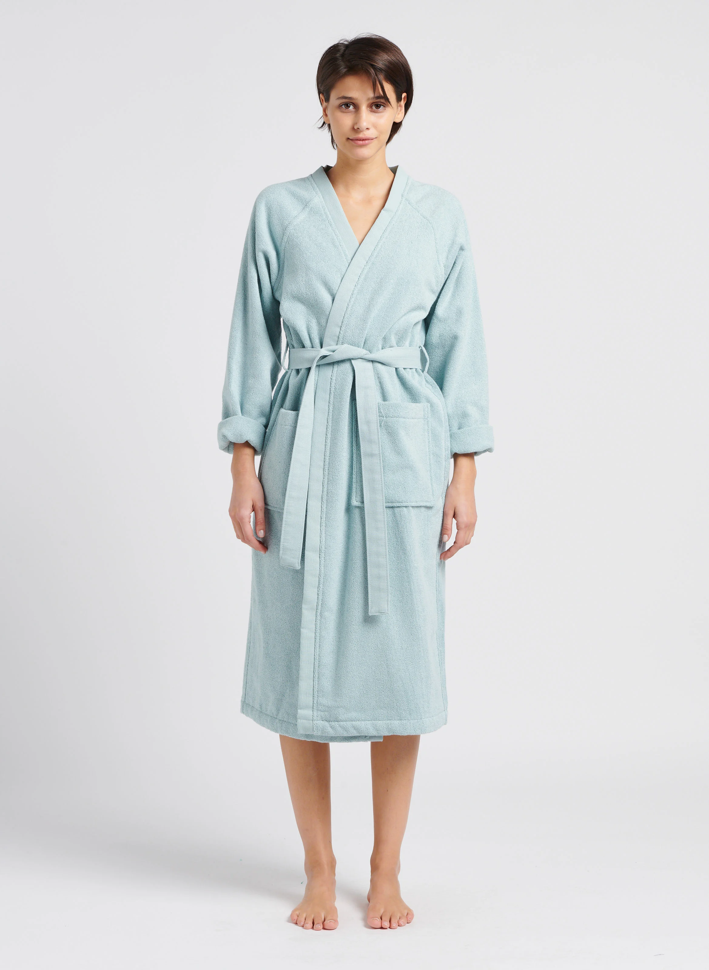 Peignoir de bain en coton | Vert