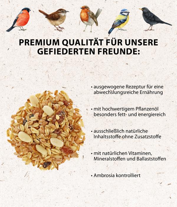 Dehner Natura Premium Wildvogel Fett- und