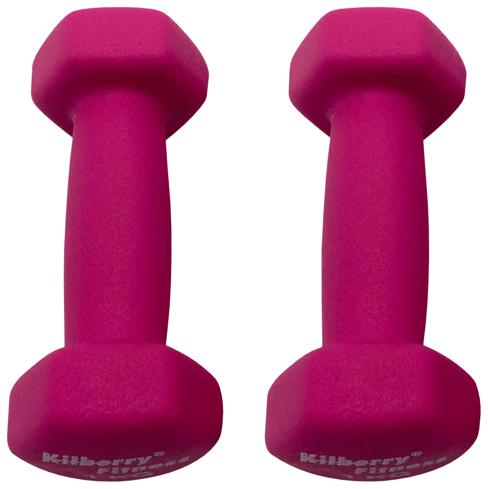 Kilberry Fitness Håndvægt 1 kg 2-pak