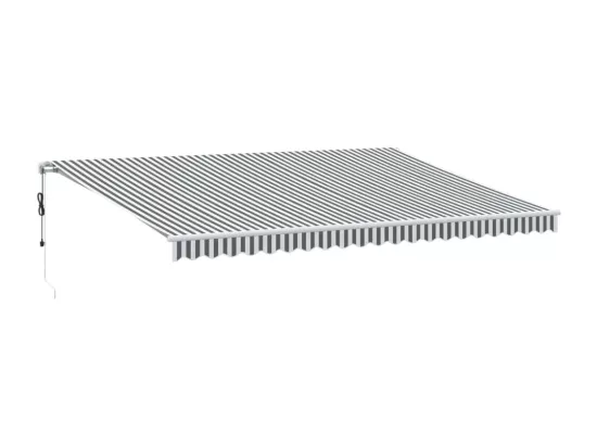Auvent rétractable automatique avec LED anthracite et blanc