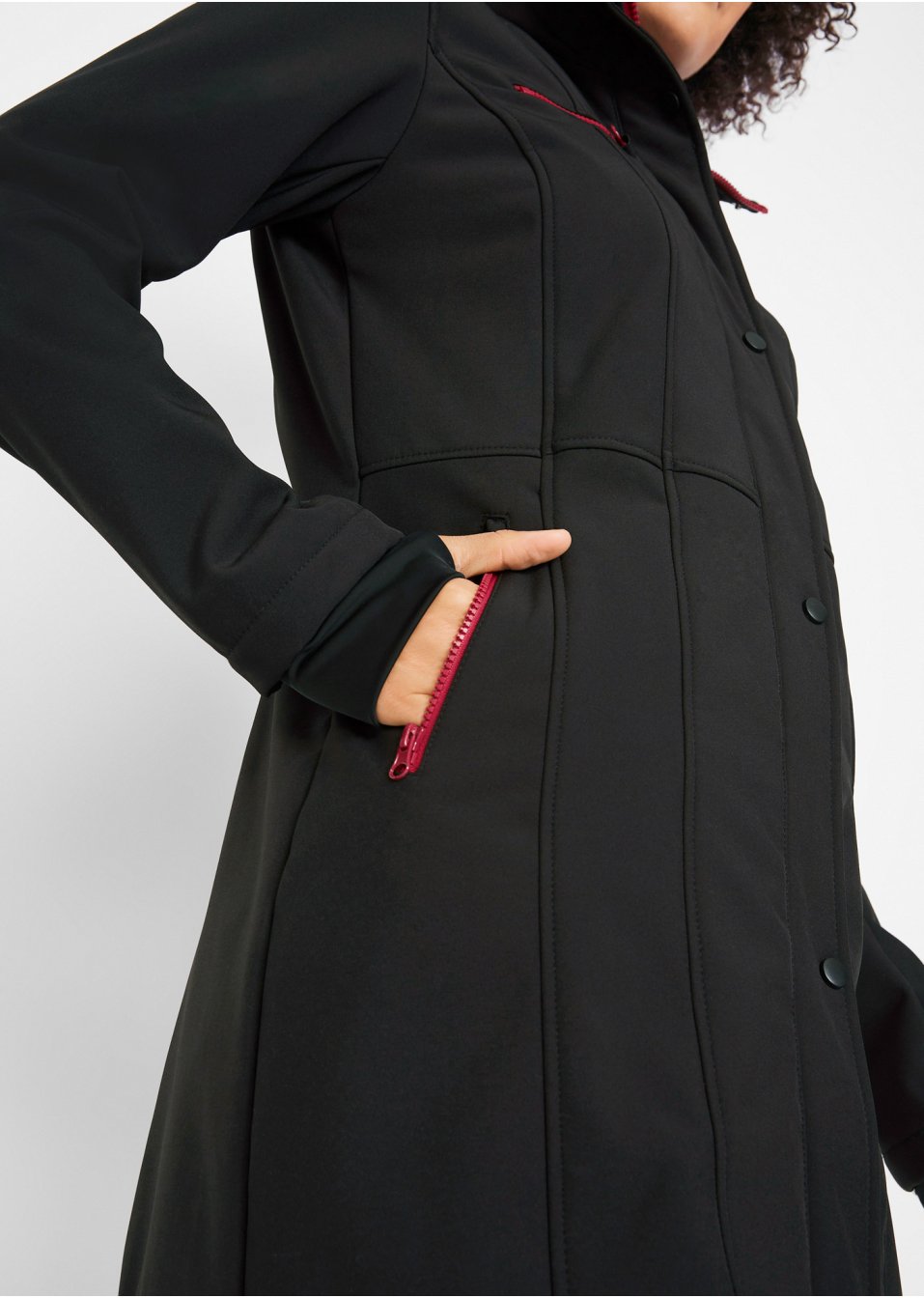 Veste softshell extensible et imperméable, style 2 en 1