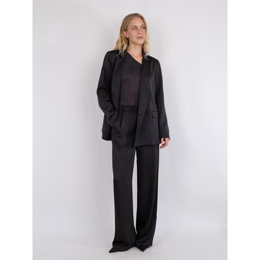 Neo Noir Jardin Heavy Sateen Blazer, Black, 40