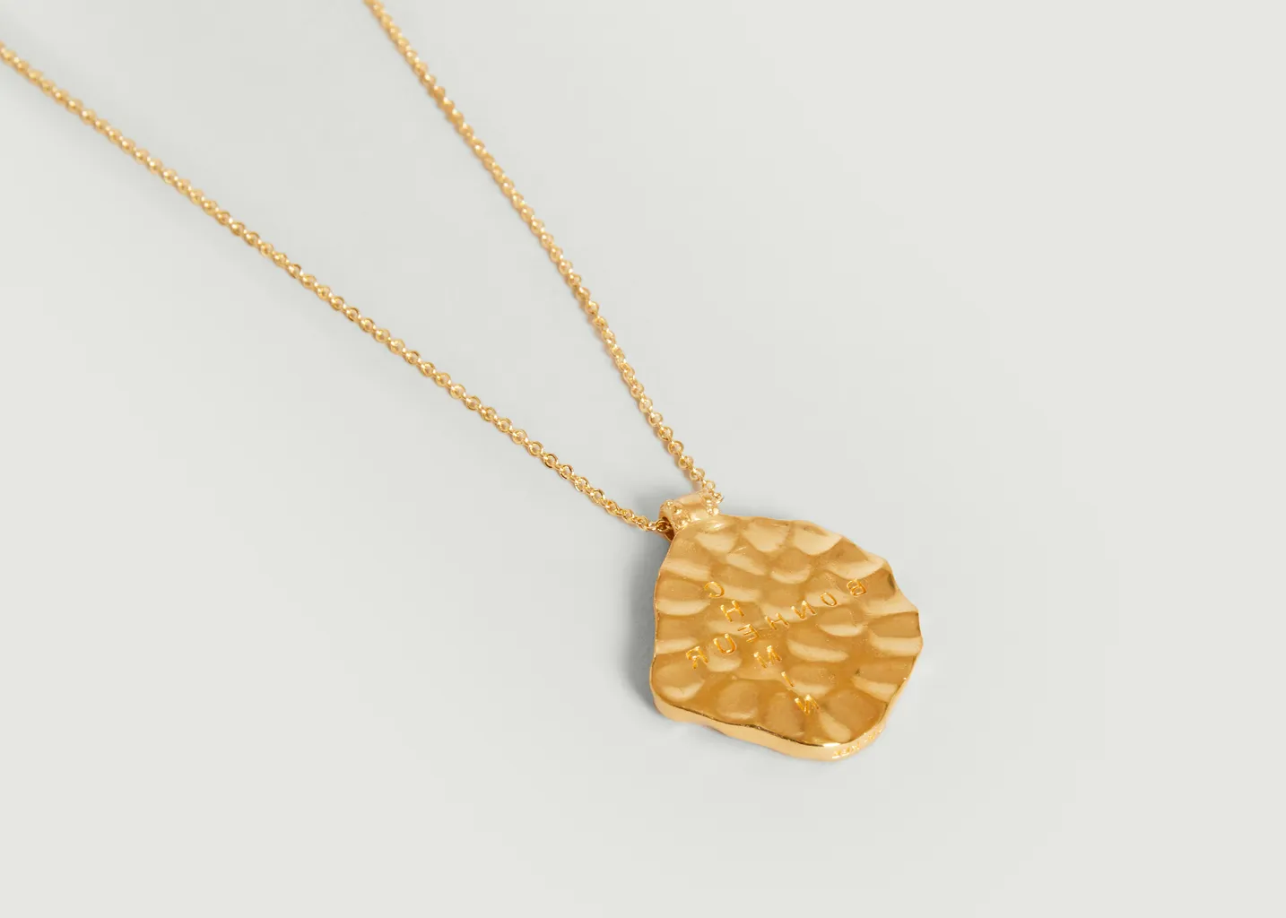 Collier plaqué or avec pendentif Boussole brillant An-nee