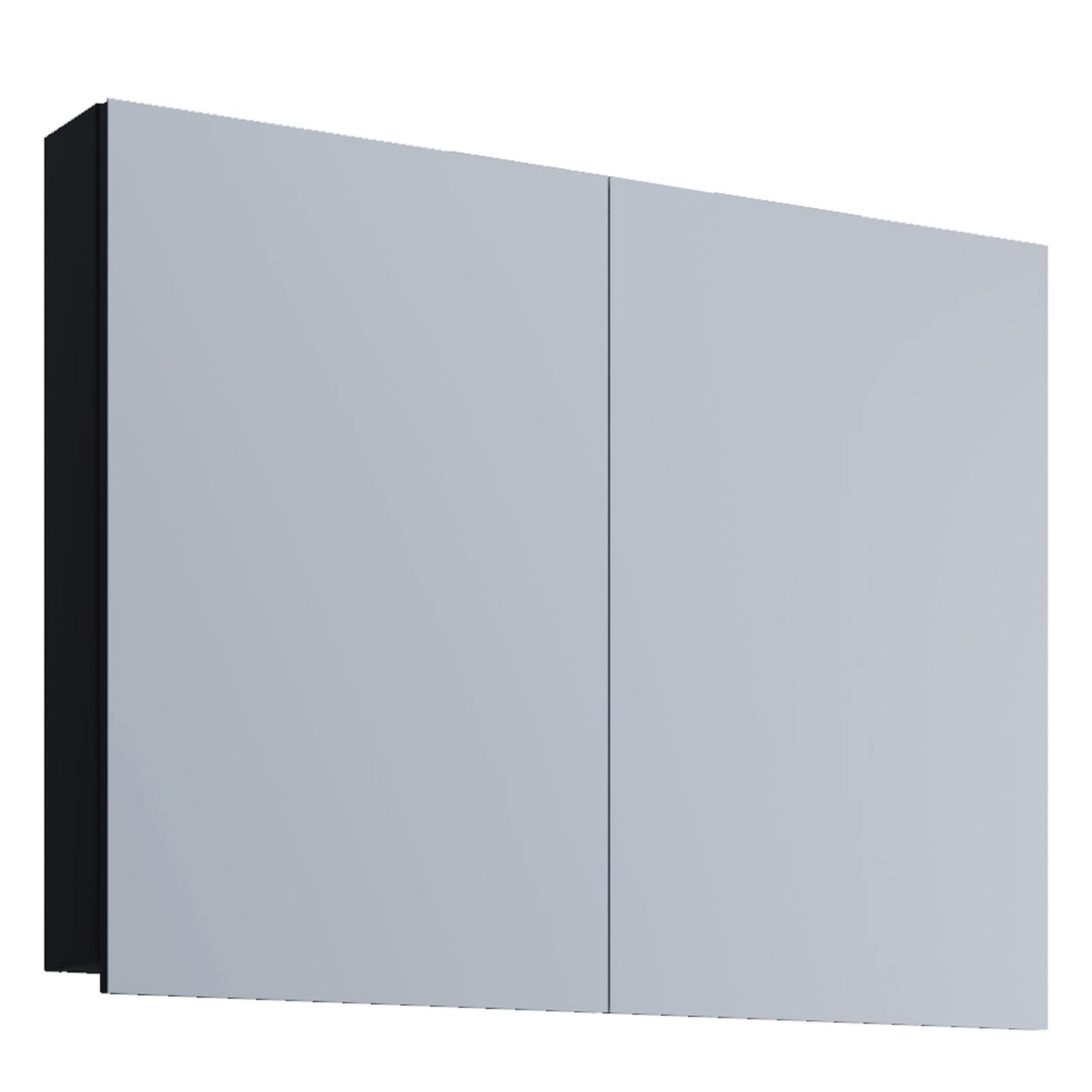 Spiegelschrank BADINOS - schwarz - 60 cm