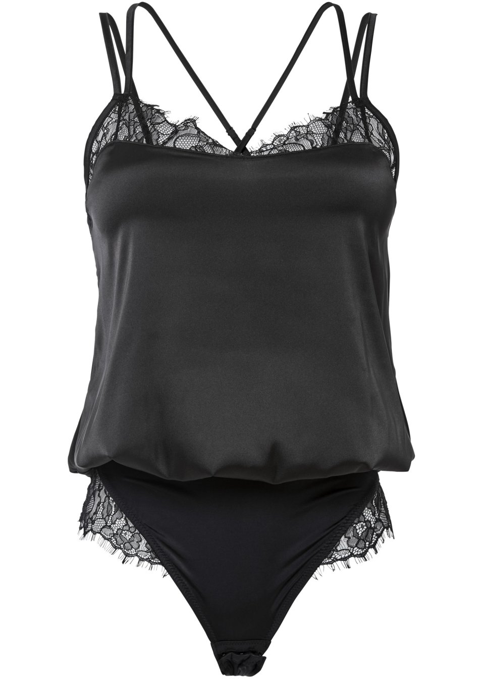 Body-string en satin sans armatures