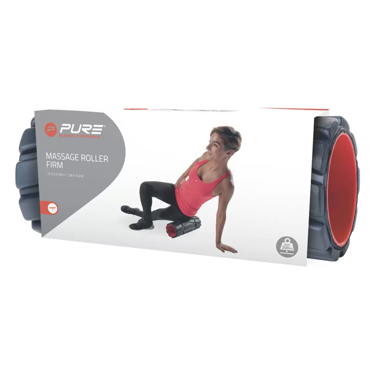 Massage Roller Pure2Improve Strong Schwarz