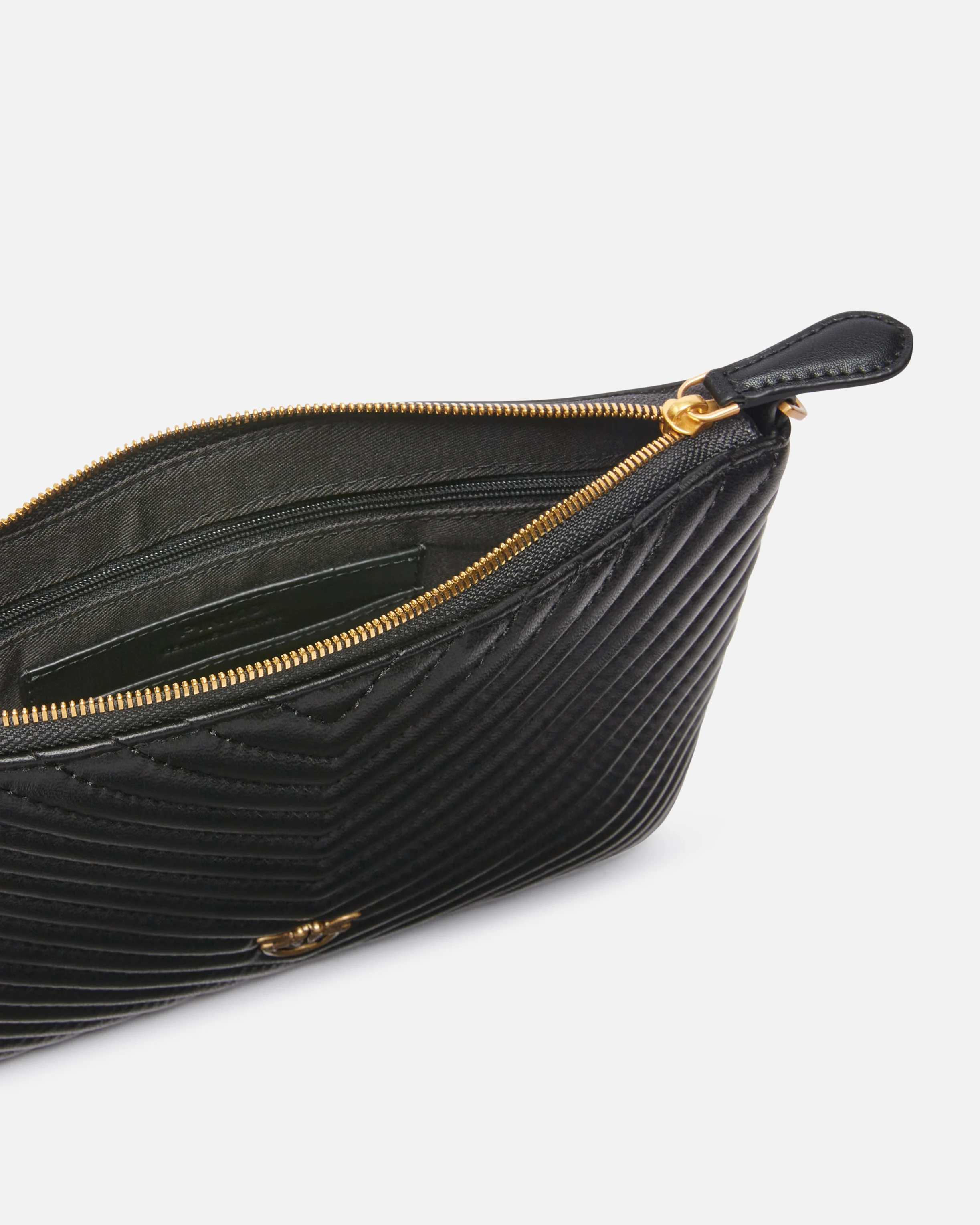 Petit sac enveloppe matelassé | Noir