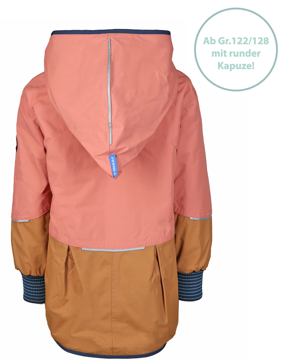 Winterjacke AINA MUKKA mit Teddyfutter in terra cotta/navy