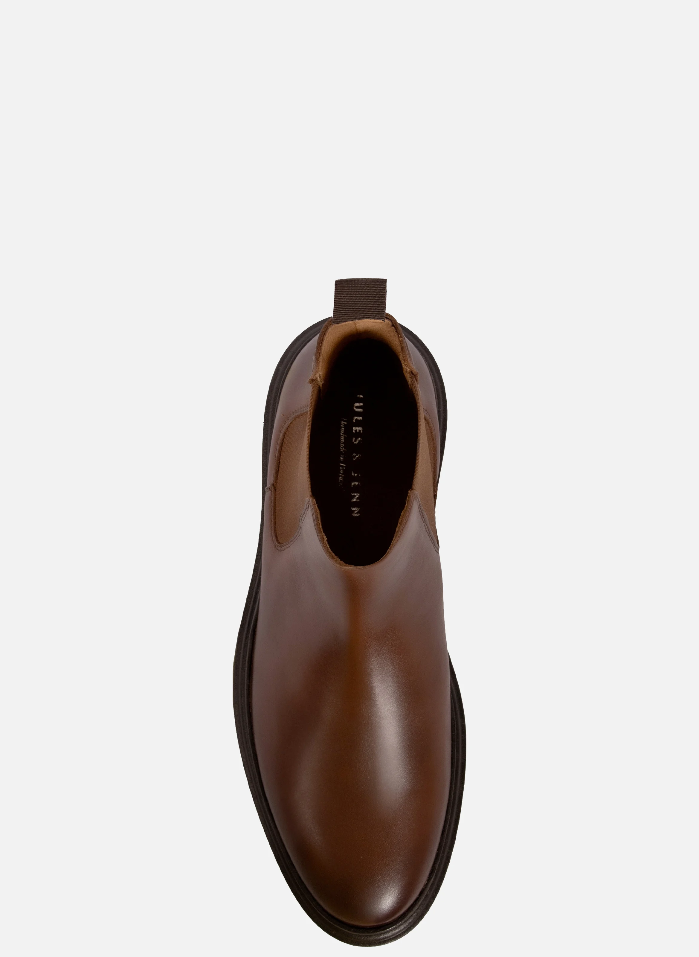 Chelsea boots gomme cuir | Marron