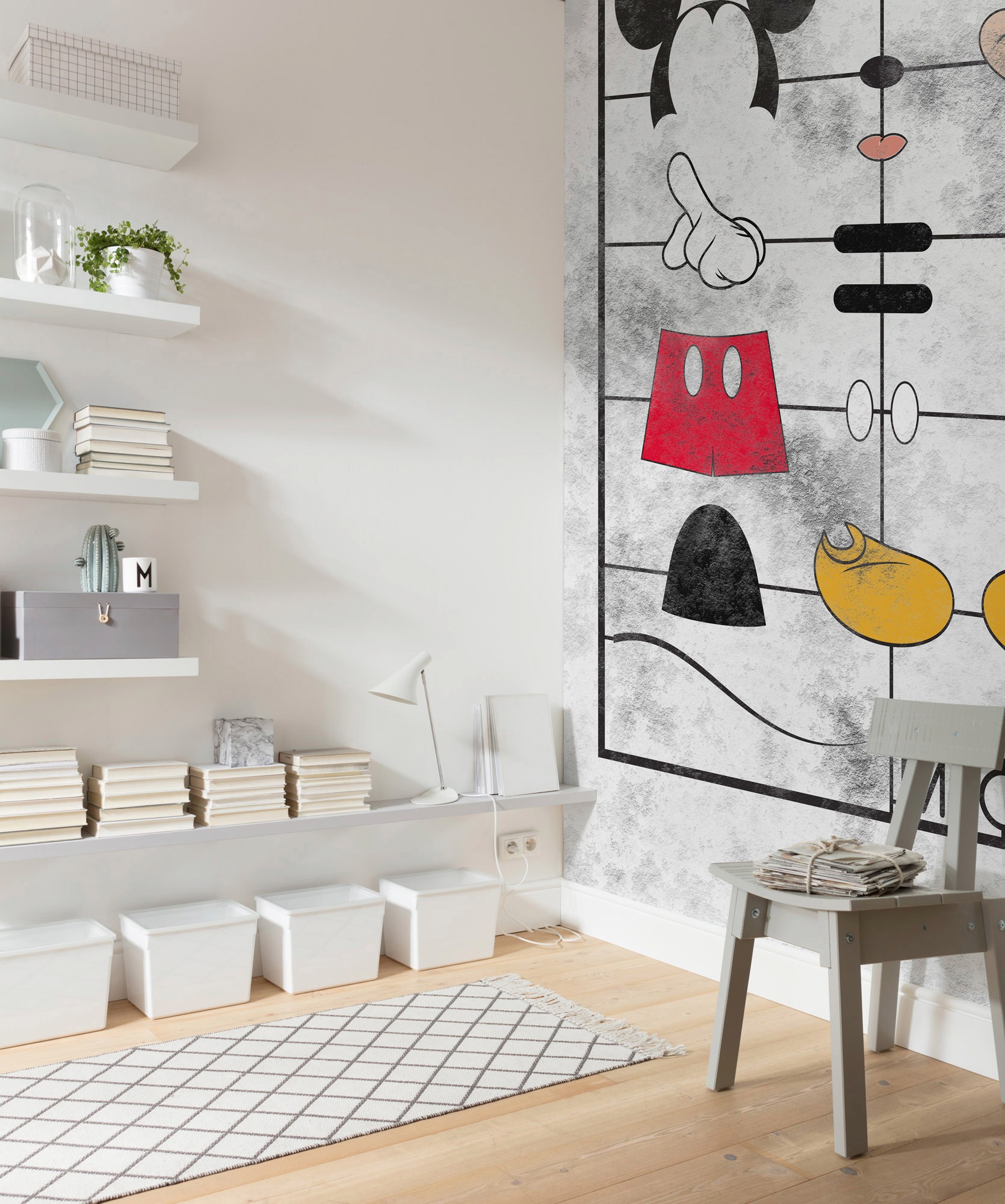 Komar Vliestapete »Digitaldruck Vlies -  Mickey Kit - Grösse 200 x 280 cm« bedruckt glatt Kinderzimmer