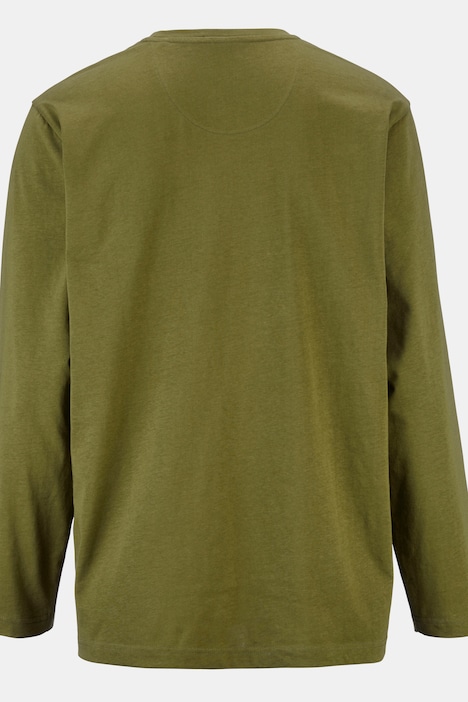 Boston Park Langarmshirt, großer Print, Rundhals