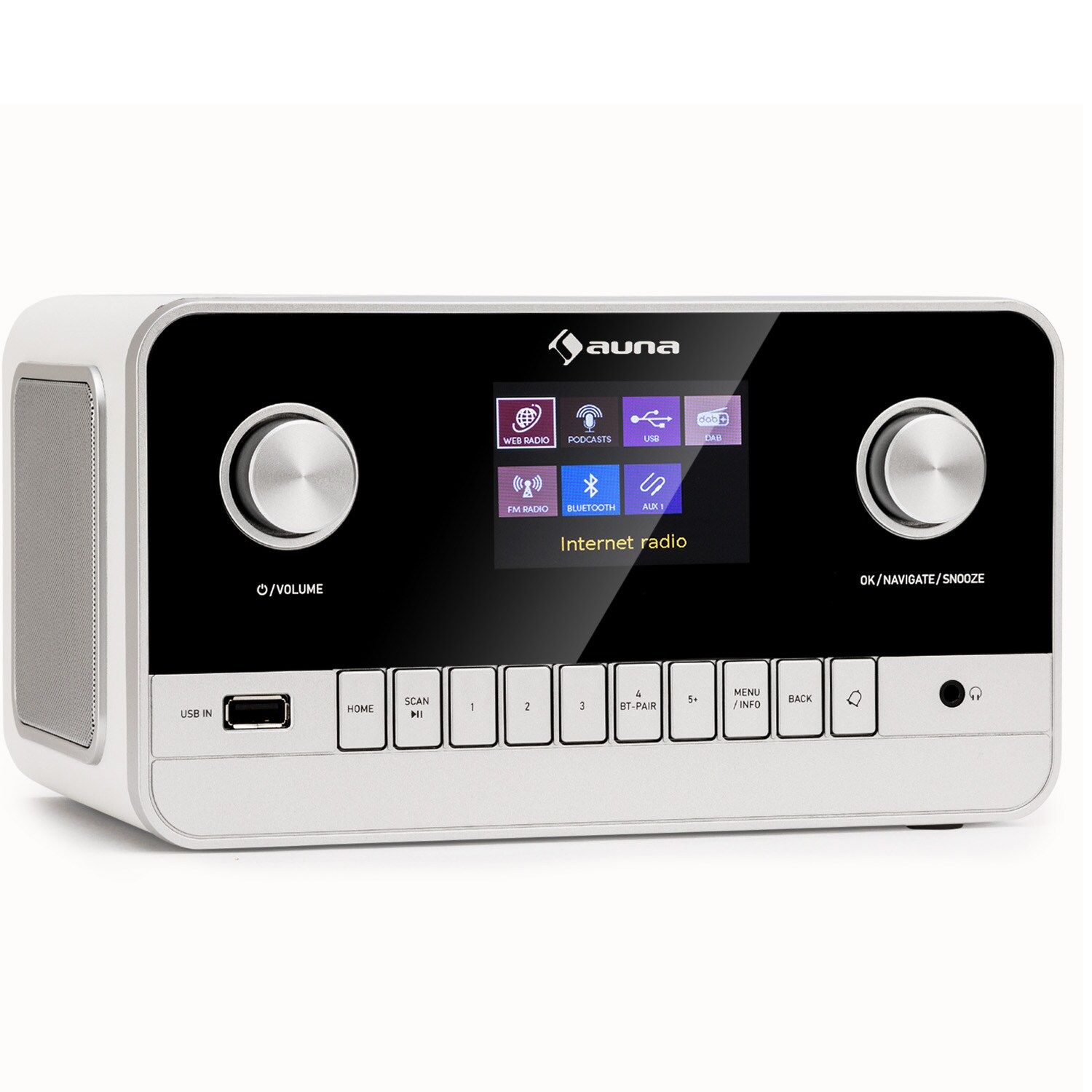 Connect 100 MKII Internetradio Mediaplayer Bluetooth DAB/DAB+ App-Control Weiß