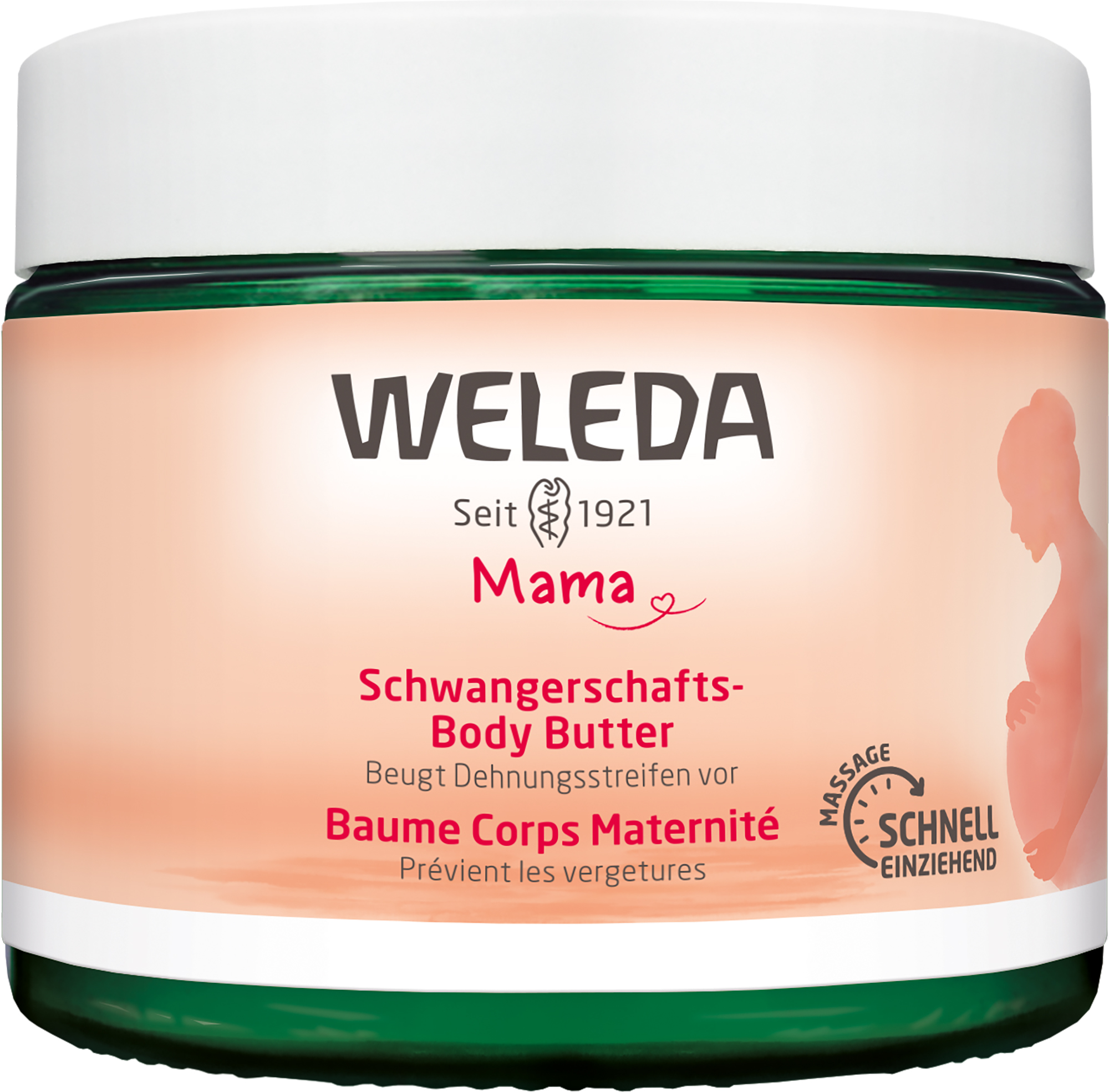 Weleda MAMA Body Butter<br>150 g, Glas, Schwangerschaft