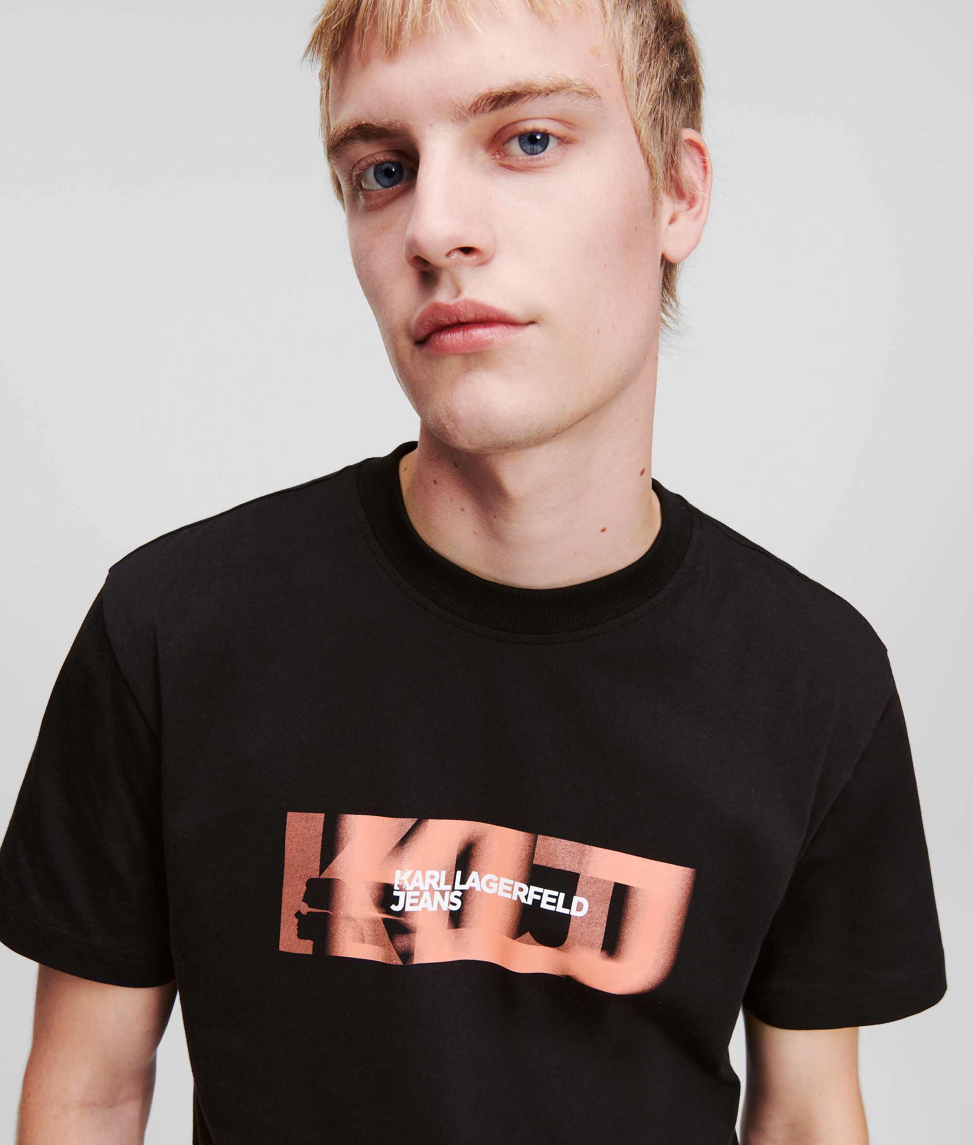 T-SHIRT AVEC LOGO KLJ FLOUTÉ