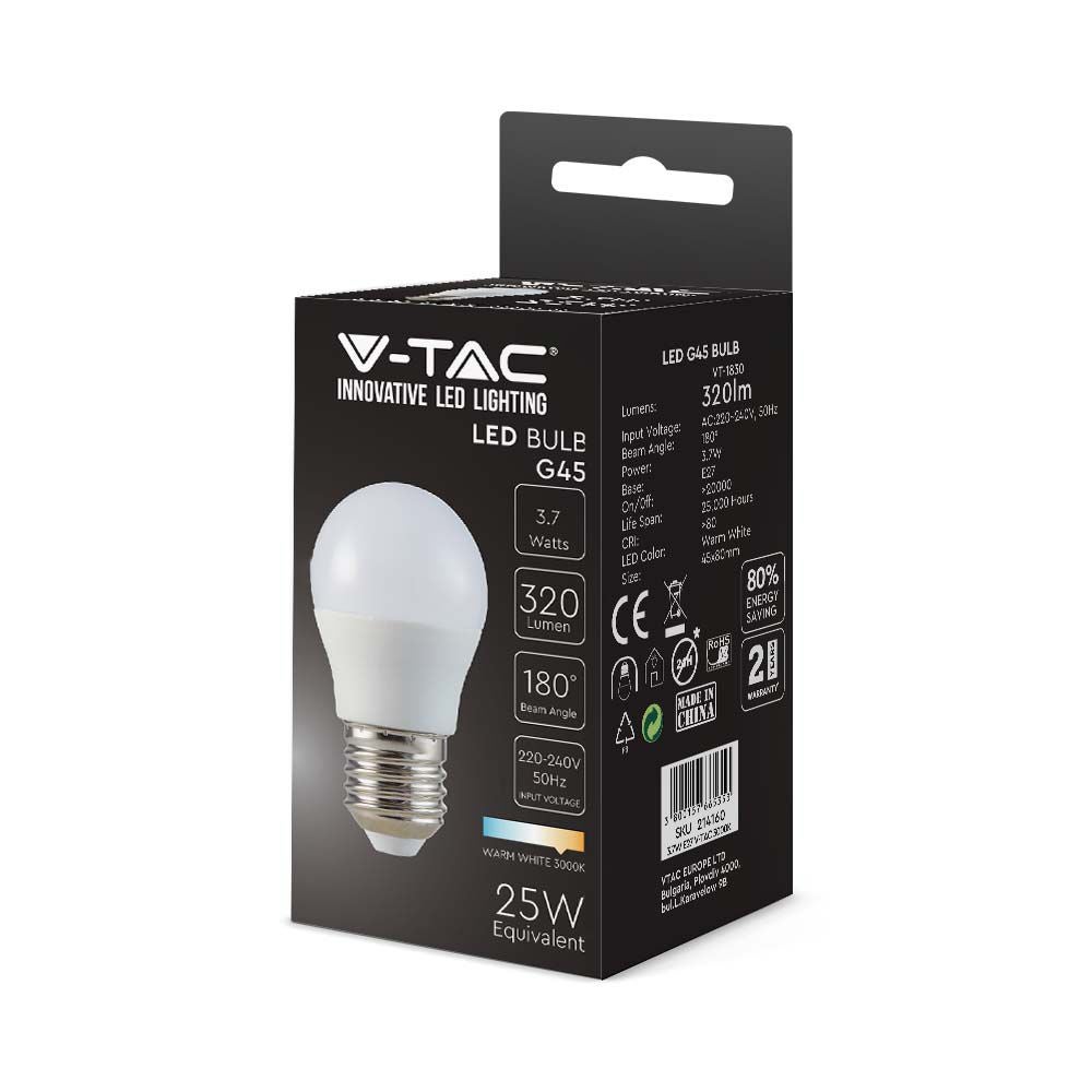 10 stuks E27 transparante LED-lampen - gloeidraad - bol - IP20 - 4W - 400 lumen - 3000K