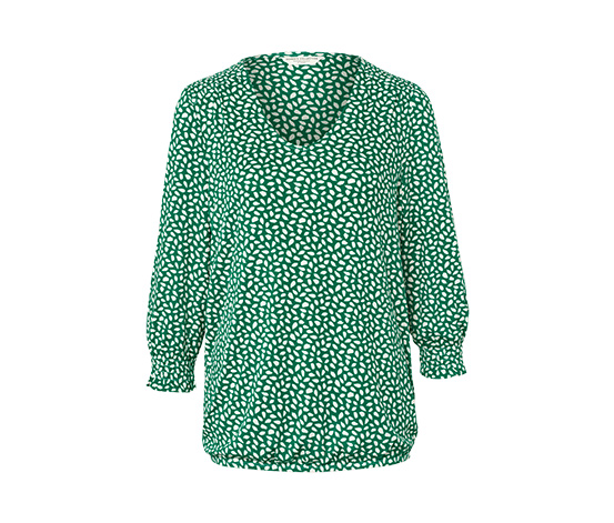 Bedrucktes Blusenshirt, grün