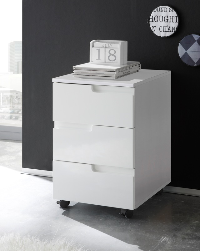 BEGA OFFICE Rollcontainer »Spice« mit Griffmulden, 3 Schubladen & 2 feststellbaren Rollen, 40x60 cm