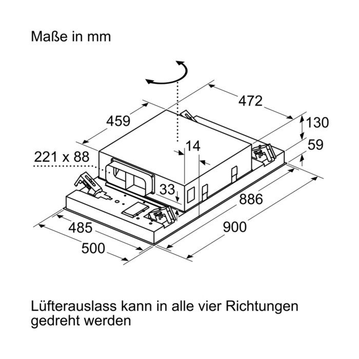 Siemens Deckenlüfter iQ500 LR96CAQ50