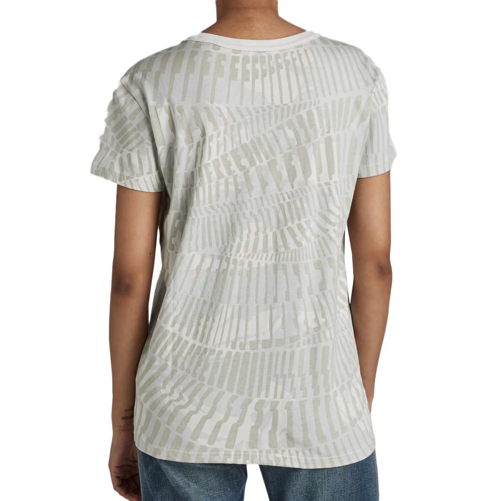 T-shirt Gris Femme All Over Print D21210