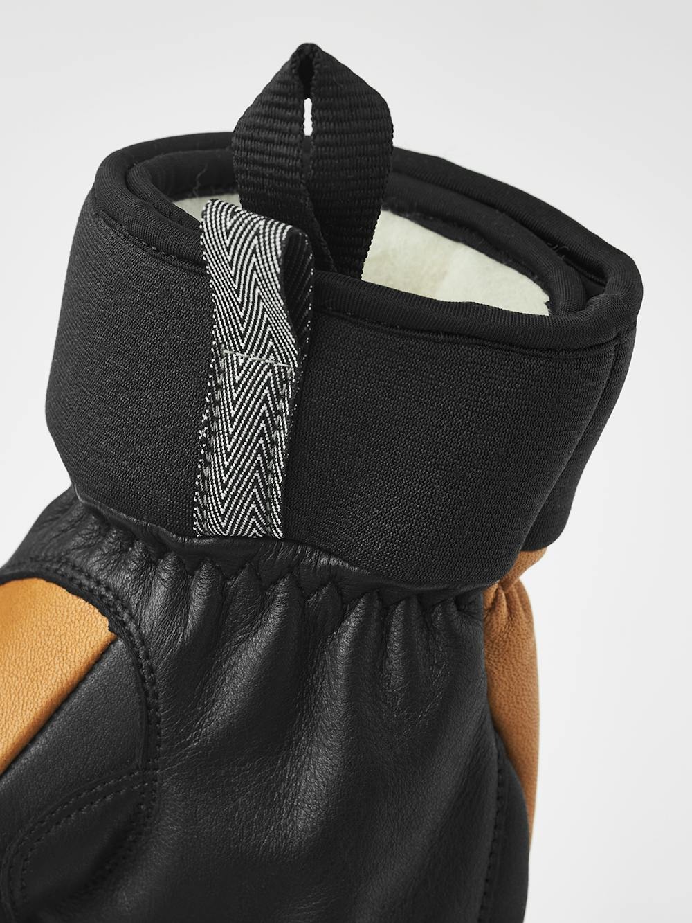 Army Leather Wool Terry Gloves Cork