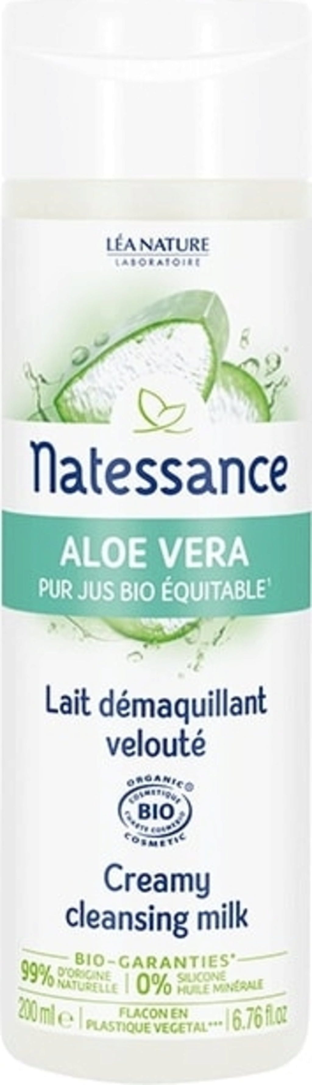 Natessance  Reinigungsmilch Aloe Vera, 200 ml