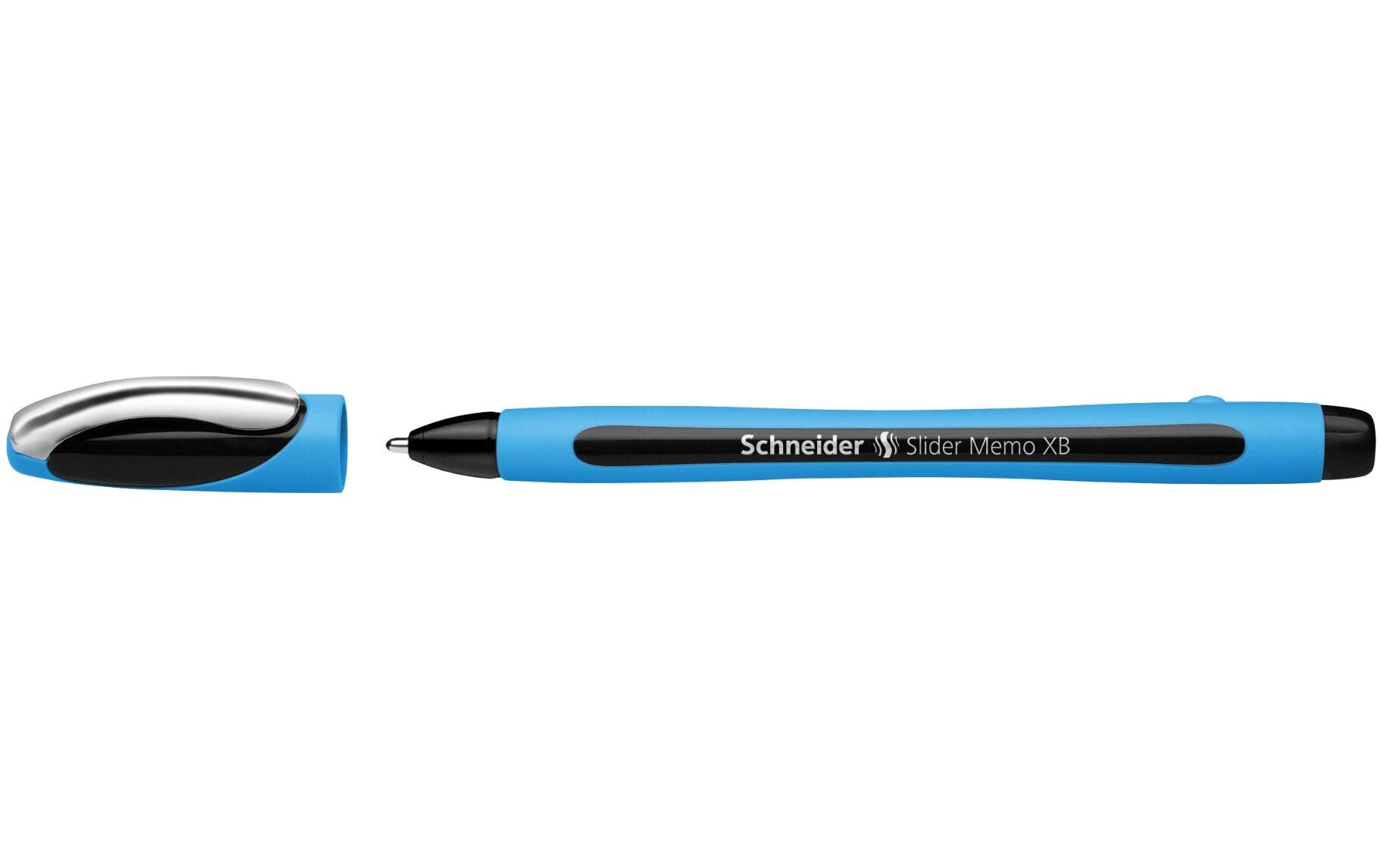Kugelschreiber Slider Memo Blau/Schwarz, 1 StückKugelschreiber mit Kappe