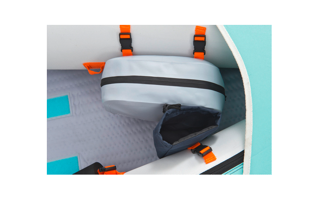 Coleman aufblasbares Kajak Kit Sevylor Maui 2+1 für 2 Erwachsene und 1 Kind inkl. 2 Paddel / wasserdichte Tasche / Getränkehalter / Luftpumpe